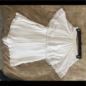 Show Me Your MuMu white lace coverup